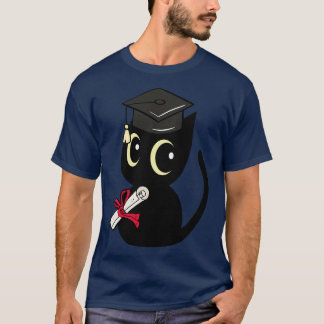 Funny Black Cat Is Graduating T-Shirt