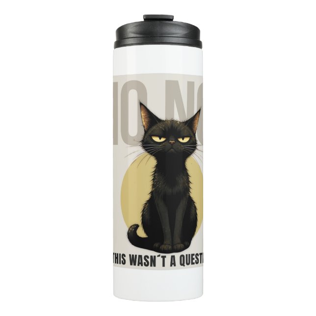 Funny Black Cat Meme Coffee Mug (Front)