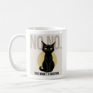 Funny Black Cat Meme Coffee Mug