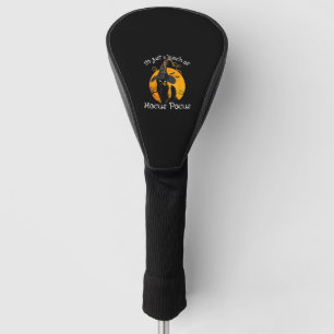 Funny Black Cat Moon Halloween Costume Bunch of Ho Golf Head Cover