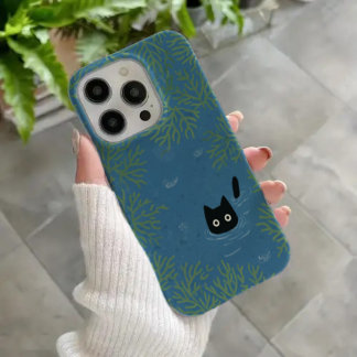 Funny Black Cat Phone Case