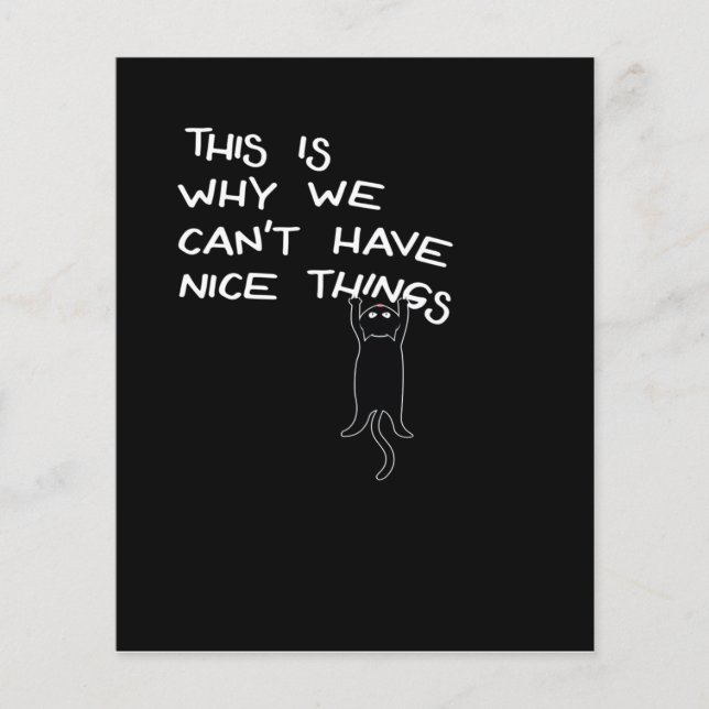 Funny Black Cat Saying | Cute Gift | Family Lover (Front)