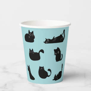 Funny Black Cats Paper Cups
