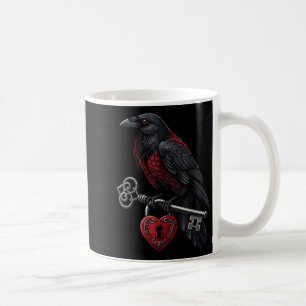 Funny Black Crow Black Bird Funny Crow Valentines  Coffee Mug