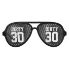 Funny black Dirty 30 thirty Birthday party shades