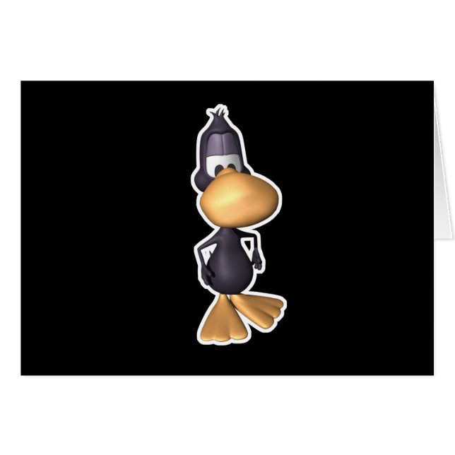 funny black duck (Front Horizontal)