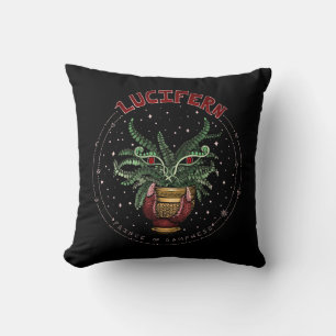Funny Black Evil Plant Halloween Party Decor Cushion