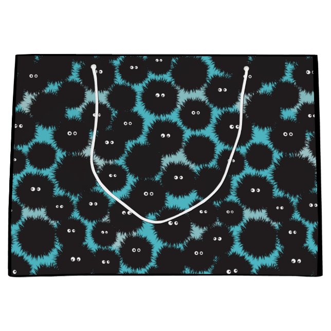 Funny black fluffy monsters  Gift Bag (Front)