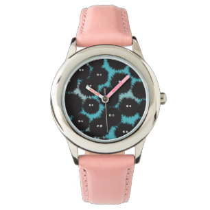 Funny black fluffy monsters watch