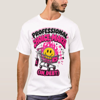 Funny Black Friday Shopping Fire Cart Sarcastic T-Shirt