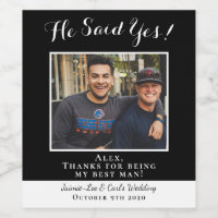 Funny Black He Said Yes Photo Thank You Best Man