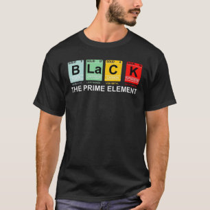 Funny Black History Month Periodic Table African T-Shirt