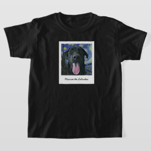 Funny Black Lab Pet Personalised Photo and Text  T T-Shirt