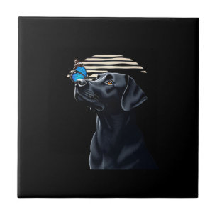 Funny Black Labrador Retriever Lab Dog Owner Pet A Ceramic Tile