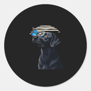 Funny Black Labrador Retriever Lab Dog Owner Pet A Classic Round Sticker