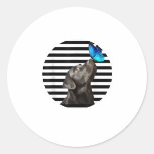 Funny Black Labrador Retriever Lab Dog Owner Pet A Classic Round Sticker