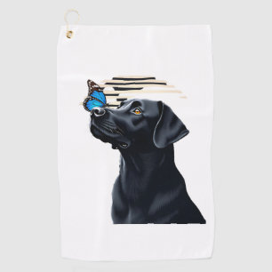 Funny Black Labrador Retriever Lab Dog Owner Pet A Golf Towel