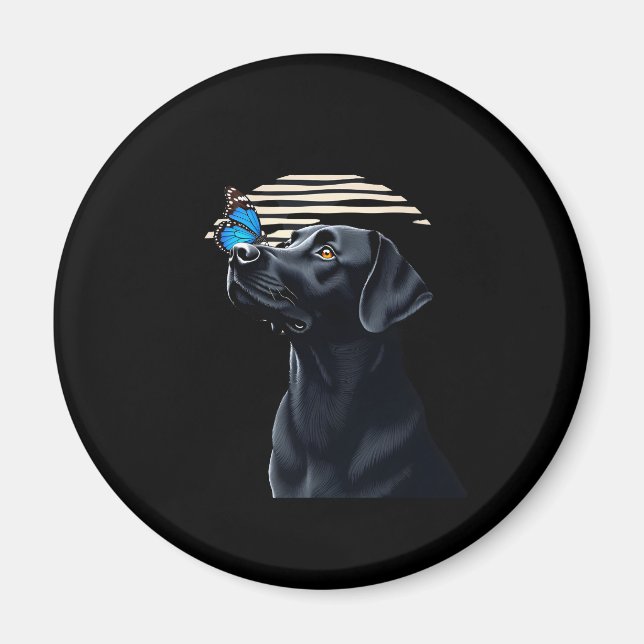 Funny Black Labrador Retriever Lab Dog Owner Pet A Magnet (Front)