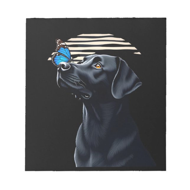 Funny Black Labrador Retriever Lab Dog Owner Pet A Notepad (Front)