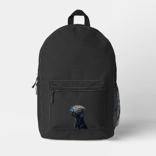 Funny Black Labrador Retriever Lab Dog Owner Pet A Printed Backpack