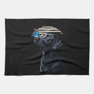 Funny Black Labrador Retriever Lab Dog Owner Pet A Tea Towel