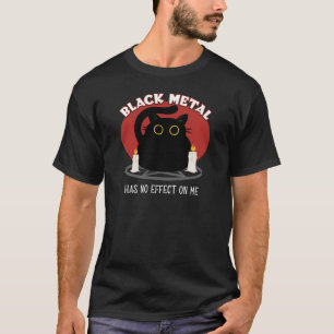Funny Black Metal Satanic Cat Quote T-Shirt