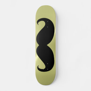 Funny black moustache 10 skateboard