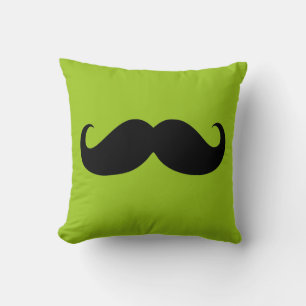 Funny Black Moustache 6 Cushion