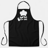 Funny Black Moustache Chef Name