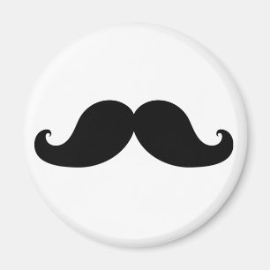 Funny Black Moustache Humour Magnet