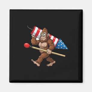 Funny Black Pug 4th Of July Dog Mum Dog Dad Merica Magnet