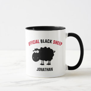 Funny black sheep mug