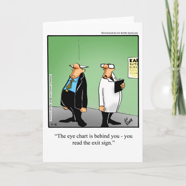 Funny Blank Greeting Card Humor (Front)
