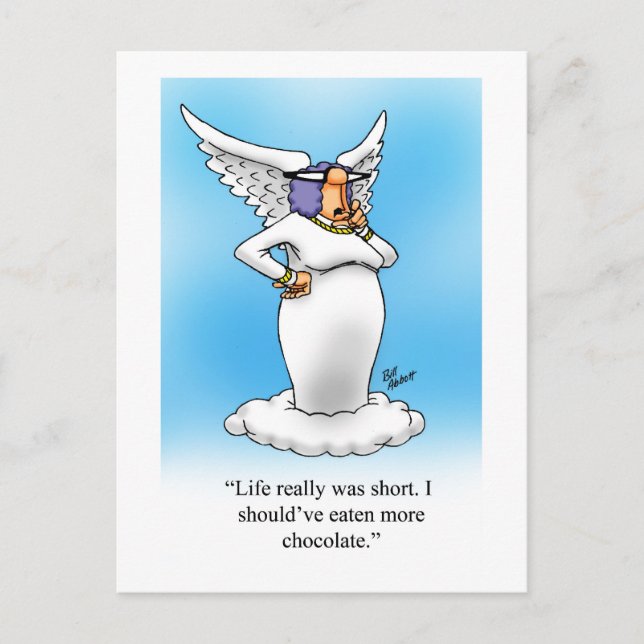 Funny Blessings & Faith Humour Postcard (Front)