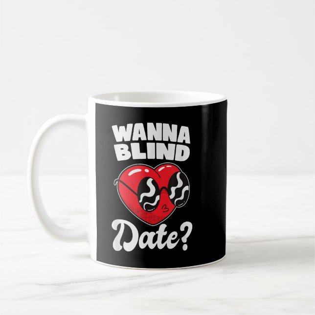 Funny Blindless Braille Visually Impaired Blind  Coffee Mug (Left)