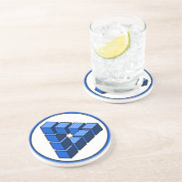 Funny Blue Black White Impossible Triangle Blocks