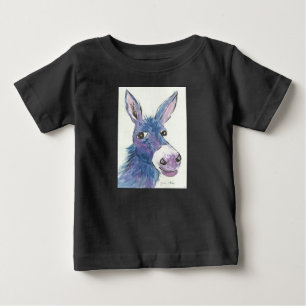 Funny Blue Donkey Baby T-Shirt