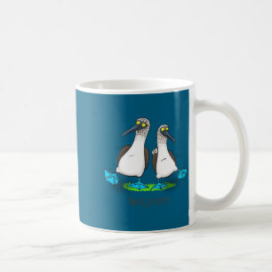 Funny Blue Footed Ies Cartoon Illustration Coffee Mug