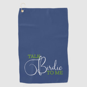 Funny Blue Green Golf Joke Towel