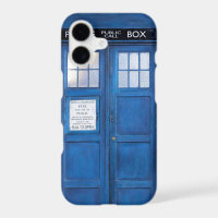 Funny Blue Phone Booth Call Box