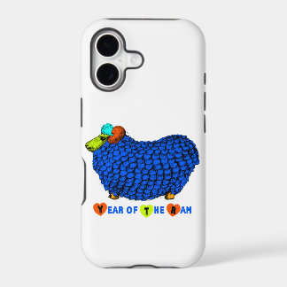 Funny Blue Ram Chinese Year Zodiac iPhone