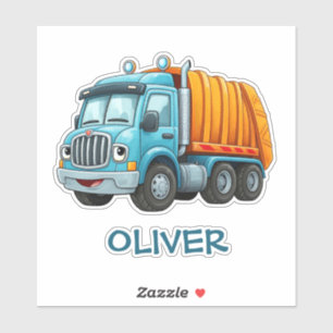 Funny Blue Yellow Dump Truck