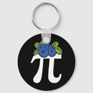 Funny Blueberry Pi Day Key Ring