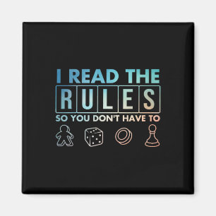 Funny Board Games Art For Men Women Lovers Board G Magnet