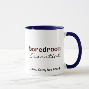 Funny Boardroom Office Mug, Customisable Text Mug