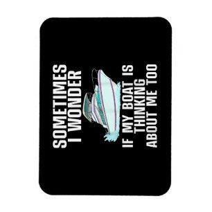 Funny Boat Art For Men Women Boating Watercraft Bo Magnet