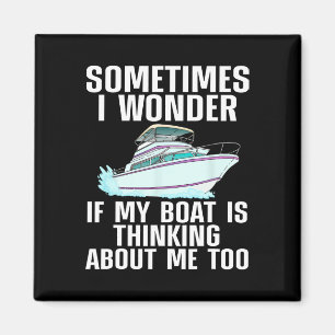 Funny Boat Art For Men Women Boating Watercraft Bo Magnet