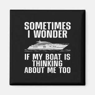 Funny Boat Art For Men Women Boating Watercraft Bo Magnet