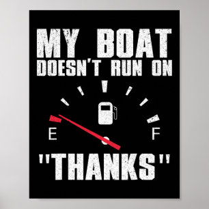 Funny Boat Art For Men Women Boating Watercraft Bo Poster