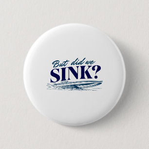 Funny Boat Captain 6 Cm Round Badge